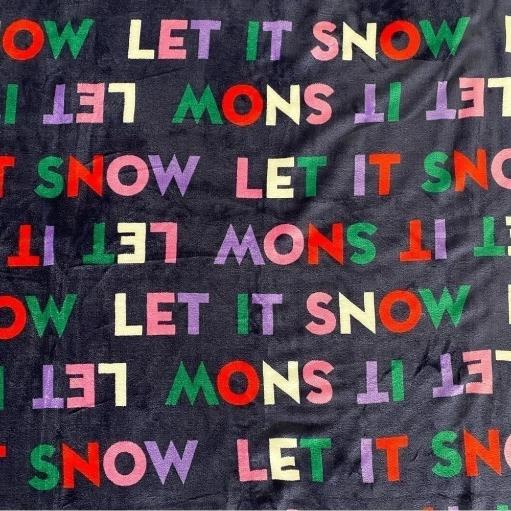 Let it snow throw blanket
